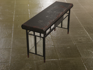 Rusty Bus Station 3D Model
