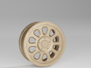 Mid-poly Offroad Rims 3D Модель