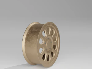 Mid-poly Offroad Rims 3D Model