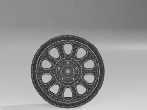 Mid-poly Offroad Rims 3D Model