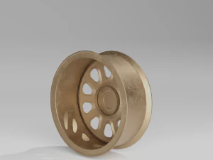 Mid-poly Offroad Rims 3D Model