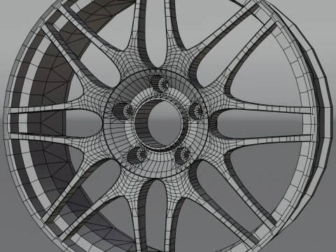 M3 M Cross Spoke 163 rims 3D Model