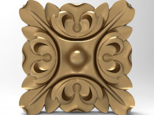 Square Rosette 003 102x102x19 3D Model