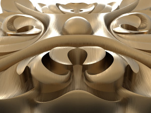 Square Rosette 003 102x102x19 3D Model