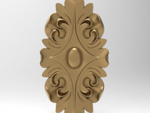 Rosette 004 133x76x19 Modèle 3D