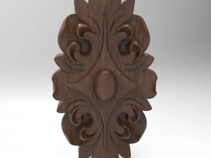 Rosette 004 133x76x19 3D Model