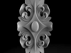 Rosette 004 133x76x19 Modèle 3D