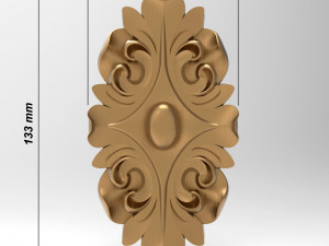 Rosette 004 133x76x19 Modèle 3D