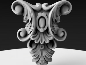 Column capital 003 140x115x22 Modèle 3D