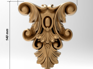 Column capital 003 140x115x22 Modèle 3D