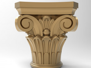 Column capital 004 IMMAGINA Model 3D