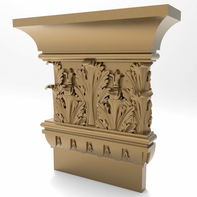 Column capital 005 310x300x70 3D Model .c4d .max .obj .3ds .fbx .stl .blend 