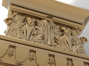Column capital 005 310x300x70 3D Model