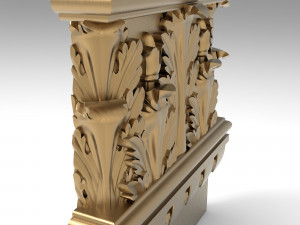 Column capital 005 310x300x70 3D Model