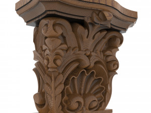 Column Capital 002 254x226x127mm 3D-Modell