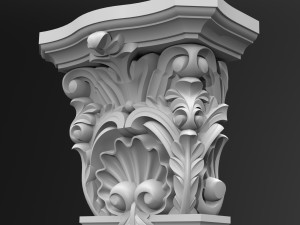 Column Capital 002 254x226x127mm 3D Модель