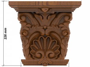 Column Capital 002 254x226x127mm 3D Модель