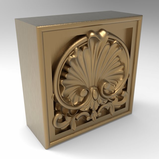 Plinth block 001 133x133x64 3D Model .c4d .max .obj .3ds .fbx .stl .blend 
