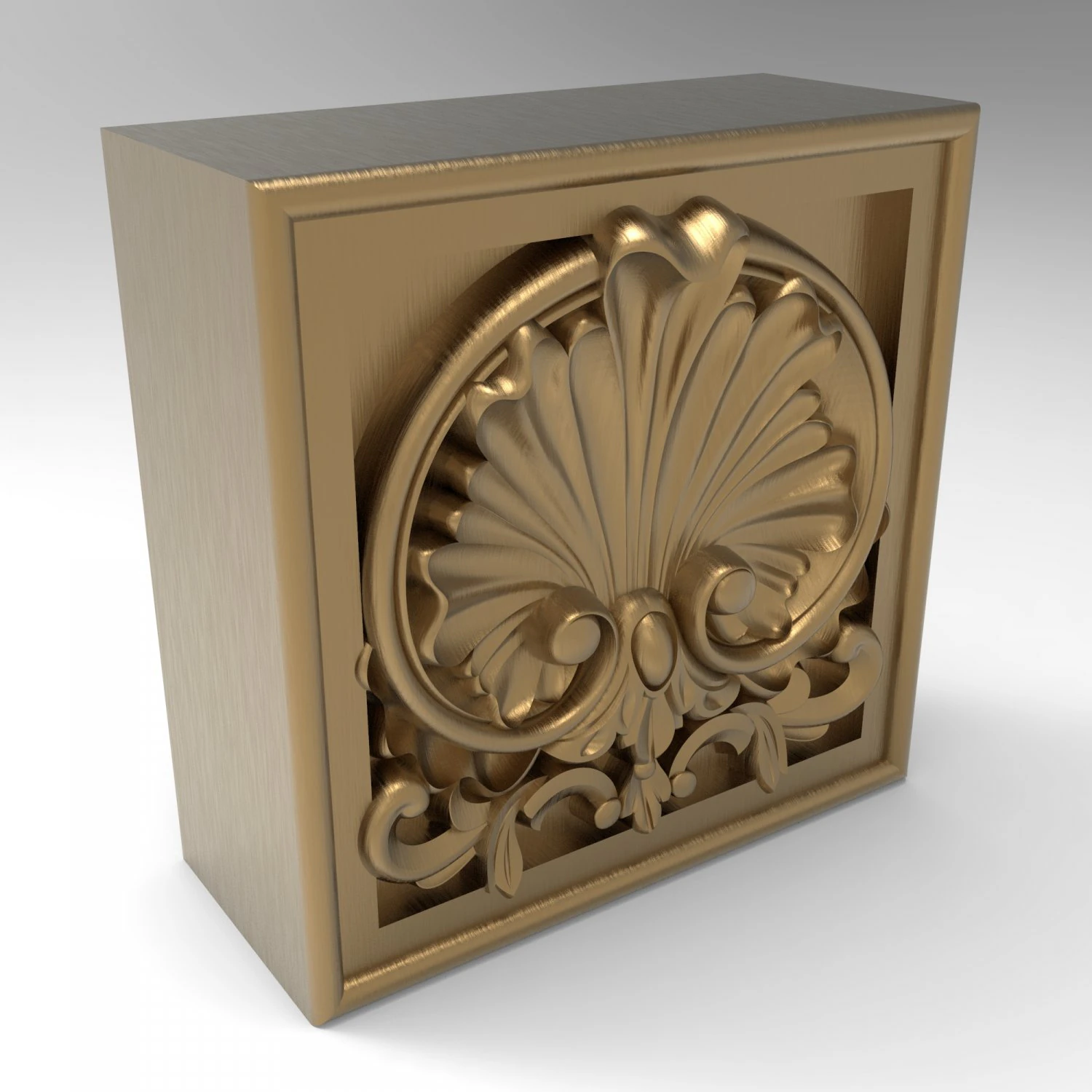 Plinth block 001 133x133x64 3D Model .c4d .max .obj .3ds .fbx .stl .blend 