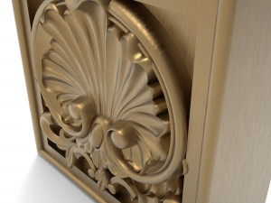 Plinth block 001 133x133x64 3D Model