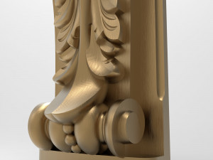 Carved bracket KB-002 146x610x90 Modèle 3D
