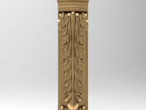 Carved bracket KB-002 146x610x90 Modèle 3D
