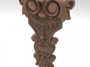 Column decor 001 Papuan Model 3D