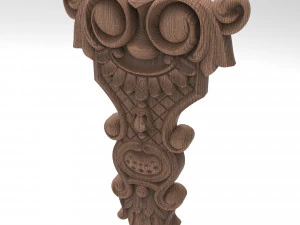 Column decor 001 Papuan 3D Model