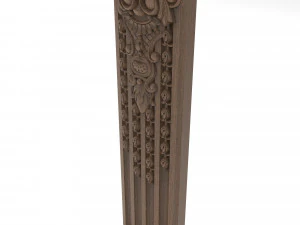 Column decor 001 Papuan 3D Model