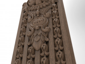 Column decor 001 Papuan Model 3D