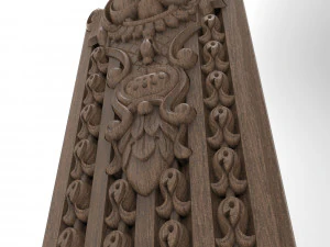 Column decor 001 Papuan 3D Model