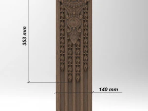 Column decor 001 Papuan 3D Model