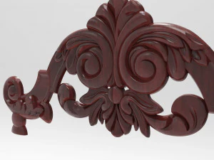 Carved ornamental 002 3D Model
