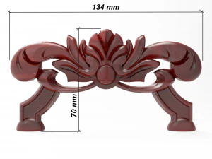Carved ornamental 003 3D Model