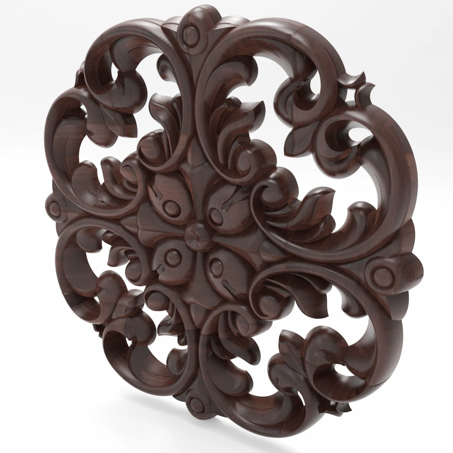 Rosette-002 330x330x22 3D Model .c4d .max .obj .3ds .fbx .stl .blend