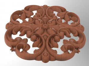 Rosette-002 330x330x22 3D 模型