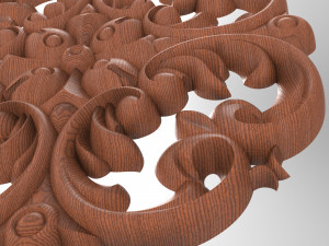 Rosette-002 330x330x22 3D 模型
