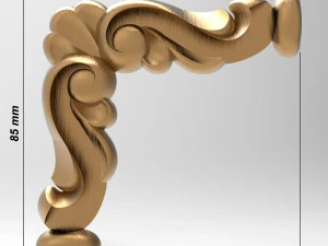 Carved ornamental 005 3D Model