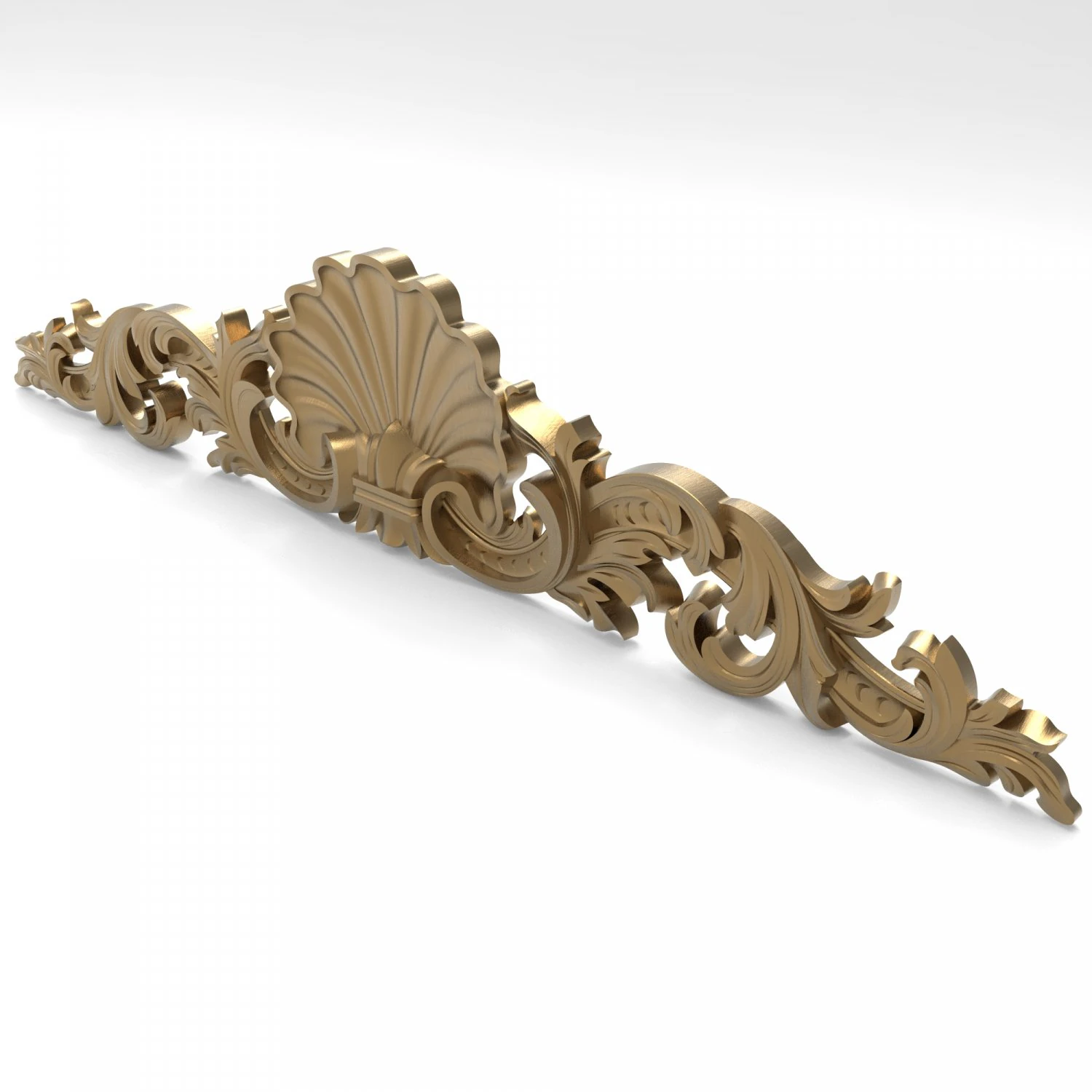 Carved ornamental 006 842x178x20 3D Model .c4d .max .obj .3ds .fbx .stl .blend 
