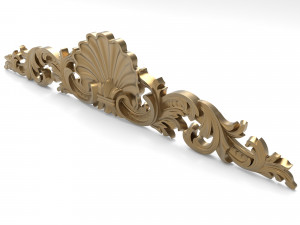 Carved ornamental 006 842x178x20 3D-Modell