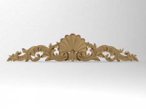 Carved ornamental 006 842x178x20 3D Model