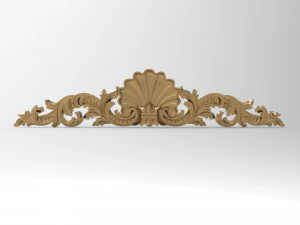 Carved ornamental 006 842x178x20 3D Model