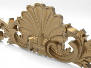 Carved ornamental 006 842x178x20 3D Model