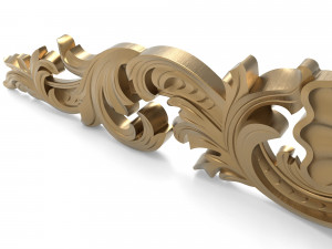 Carved ornamental 006 842x178x20 3D Model