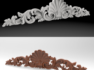 Carved ornamental 006 842x178x20 3D Model