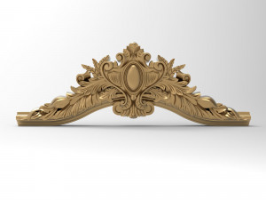 Carved ornamental 007 654x254x83 3D 模型
