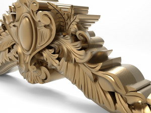 Carved ornamental 007 654x254x83 3D 模型
