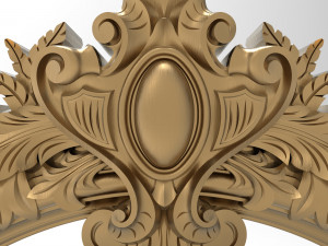 Carved ornamental 007 654x254x83 3D 模型