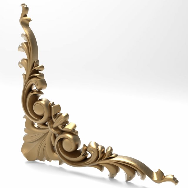Carved ornamental 008 312x312x20 3D Model .c4d .max .obj .3ds .fbx .stl .blend 