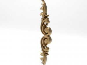 Carved ornamental 009 450x78x20 3D-Modell